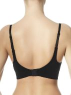 Εικόνα της Pompea Bralette μαύρο με ελαφριά αποσπώμενη επένδυση, χωρίς μπανέλες.