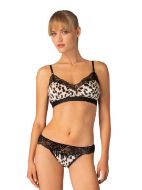 Εικόνα της MilenaParis λεοπάρ βελούδινο bralette.