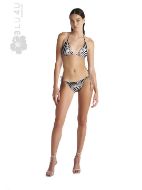 Εικόνα της Blu4u Set Bikini Τριγωνάκι Animal Print Μαυρο-μπεζ 25357702-02