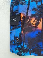 Εικόνα της Sun Project Μακρύ Μαύρο Εμπριμέ Ανδρικό Μαγιό Με Φοίνικες.