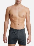 Εικόνα της Walk Ανδρικό boxer φαρδύ γκρι σκούρο 100% βαμβάκι. Με εσωτερικό λάστιχο, άνοιγμα & ένα κουμπί.