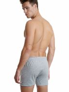 Εικόνα της Walk Ανδρικό Boxer γκρι ανοιχτό φαρδύ 100% βαμβάκι. Με εσωτερικό λάστιχο, άνοιγμα & ένα κουμπί.