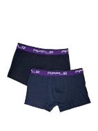 Εικόνα της 2Pack Apple Boxer Black & Navy - Cloud.