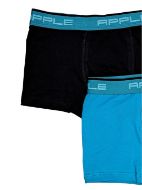 Εικόνα της Apple Boxer Ανδρικά Μποξεράκια Black & Rain Cloud 2Pack APP-0112934