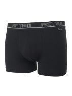 Εικόνα της Retro Ανδρικά Boxer Μαύρα Μονόχρωμα 2Pack RB102-02-02