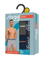 Εικόνα της 2Pack Sloggi Boxer Short Χακί/Μπλε.