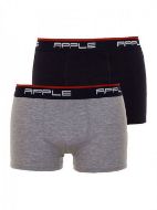 Εικόνα της 2 Pack Apple Boxer Black & Navy/Thyme.