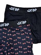 Εικόνα της 2Pack Wrap Ανδρικά Boxer Μαύρα.