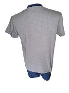 Εικόνα της Galaxy Βαμβακερή γκρι/ραφ ανδρική πιτζάμα.