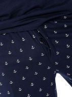 Εικόνα της Mei Βαμβακερή Ανδρική Πιτζάμα Μπλε Με Μακρύ Παντελόνι.