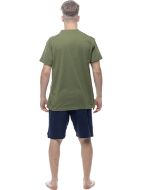 Εικόνα της Ανδρική Καλοκαιρινή Πυτζάμα Δύο Παντελόνια Galaxy Χακί 714-25