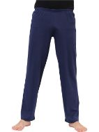 Εικόνα της Galaxy ίντιγκο/μπλε ανδρική πιτζάμα με σορτς & μακρύ παντελόνι.