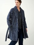 Εικόνα της Vamp Χειμερινή Ανδρική Ρόμπα Fleece Blue 21698