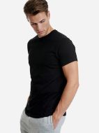 Εικόνα της Μαύρη φαρδιά ανδρική φανέλα τύπου T-Shirt.