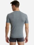 Εικόνα της Walk Βαμβακερή Ανδρική Φανέλα Κοντομάνικη Ανθρακί Μελανζέ.