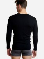 Εικόνα της Walk W1980 Ανδρική Φανέλα Μακρυμάνικη σε Μαύρο Χρώμα