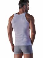 Εικόνα της 2 ΤΕΜΑΧΙΑ CuWrap λευκά φανελάκια RIB αμάνικα.