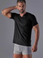 Εικόνα της Wrap Ανδρικές Φανέλες Black 2Pack 311003-BLACK