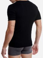 Εικόνα της Walk Ανδρικές Φανέλες Κοντομάνικες σε Μαύρο Χρώμα 2Pack W1960-2-02