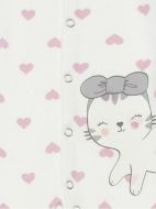 Εικόνα της Pretty Baby Βρεφικό Φορμάκι Μακρυμάνικο Κρεμ-ροζ 35868