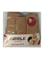 Εικόνα της Apple Boxer Βαμβακερά Ψηλόμεσα Γυναικεία Slip 3Pack Μπεζ APP-0220245