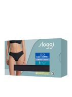 Εικόνα της Sloggi Βαμβακερά Γυναικεία Slip Tai Daily Cotton 3Pack Μαύρο 10222331-0004