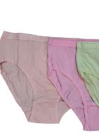 Εικόνα της 3Pack Apple Slip Cotton Tai Highwaist Μπεζ/Ροζ/Φυστικί.