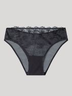 Εικόνα της Gisela Μαύρο Slip Brief Με Δαντέλα.