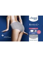 Εικόνα της 3 Pack Sloggi Basic Midi Κρεμ/Γκρι/Μπλε.