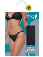 Εικόνα της Sloggi Γυναικεία Tanga 2Pack Μαύρα 10213088-0004