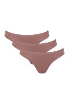 Εικόνα της Sloggi Βαμβακερά Γυναικεία Slip Mini 3Pack Κακάο 10222320-1141