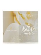 Εικόνα της Νυφική Συσκευασία Δώρου Ευχετήρια Κάρτα Με Ιβουάρ Brazil Με Δαντέλα.