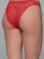 Εικόνα της Milena Slip Bikini Κόκκινο Με Δαντέλα.