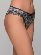 Εικόνα της Milena by Paris Βαμβακερό Γυναικείο Brazil με Δαντέλα Ασημί 008474