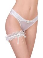 Εικόνα της Γυναικείο ιβουάρ brazil με δαντέλα και ματάκι.