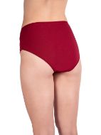 Εικόνα της Elite μπορντό 3/4 slip βαμβακερό με δαντέλα.