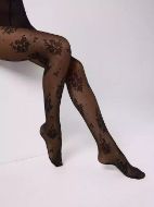 Εικόνα της Ysabel Mora Γυναικείο Καλσόν 20 Den Μαύρο Floral 16615