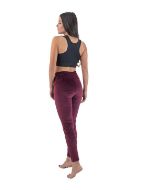 Εικόνα της Wrap Legging γυναικείο βελούδινο Burgundy.