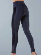 Εικόνα της Wrap Poly Velvet μπλε κολάν με βελούδινη φάσα.