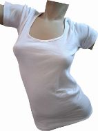 Εικόνα της Dreams λευκό γυναικείο φανελάκι με κοντό μανίκι.