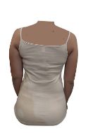 Εικόνα της Dreams μπεζ γυναικείο φανελάκι με ράντα και δαντέλα..