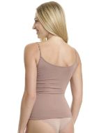 Εικόνα της Walk Καφέ Γυναικείο Φανελάκι με Τιράντα W2201_18