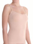 Εικόνα της Μπεζ γυναικεία φανελάκια από 100% βαμβάκι. Με ψιλή ράντα και πλαϊνές ραφές. Συσκευασία 2 τεμαχίων.