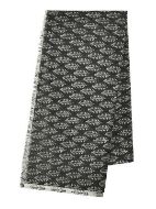 Εικόνα της BLE ΦΟΥΛΑΡΙ/ ΠΑΡΕΟ ΜΑΥΡΟ ΜΕ ΛΕΥΚΑ ΦΥΛΛΑ 100Χ180 (100% COTTON). (ΚΩΔ.:  5-43-955-0042)