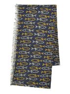 Εικόνα της BLE ΦΟΥΛΑΡΙ/ ΠΑΡΕΟ ΣΚΟΥΡΟ ΜΠΛΕ/ΚΙΤΡΙΝΟ ΜΕ ΨΑΡΙΑ 100Χ180 (100% COTTON). (ΚΩΔ.: 5-43-955-0067)