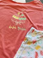 Εικόνα της Vamp Καλοκαιρινό Γυναικείο Σετ Πιτζάμας Βαμβακερό Ροζ 14906 14906