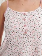 Εικόνα της Vamp Καλοκαιρινή Γυναικεία Βαμβακερή Μπλούζα Πιτζάμας Pink Gray 70067