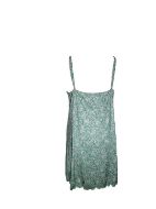 Εικόνα της Elite πράσινο εμπριμέ νυχτικό με ράντα.