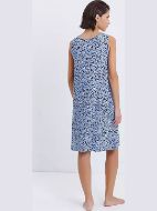 Εικόνα της Odyssey Καλοκαιρινό Βαμβακερό Γυναικείο Νυχτικό Μπλε 4228