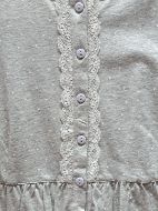 Εικόνα της Noidinotte βαμβακερή γκρι πουά γυναικεία πιτζάμα κοντό μανίκι & μακρύ παντελόνι.